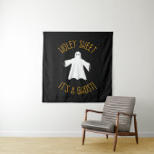 Funny Halloween Party Decor - Holey Sheet Ghost Wandteppich (Beispiel)