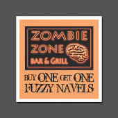 Funny Halloween Party Drink Fuzzy Navel Serviette