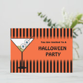 Funny Halloween Party Einladung (Stehend Vorderseite)