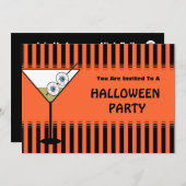 Funny Halloween Party Einladung (Vorne/Hinten)