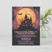 FUNNY Halloween Party Einladung (Stehend Vorderseite)