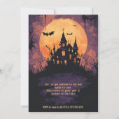 FUNNY Halloween Party Einladung (Rückseite)