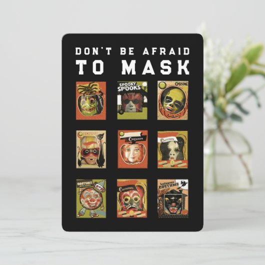 Funny Halloween Party Einladung (Stehend Vorderseite)