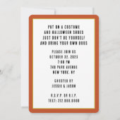 Funny Halloween Party Einladung (Rückseite)