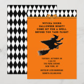 Funny Halloween Party Einladung (Vorne/Hinten)