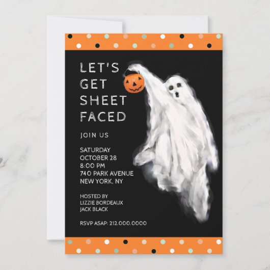 Funny Halloween Party Einladung (Vorderseite)