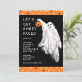 Funny Halloween Party Einladung (Stehend Vorderseite)