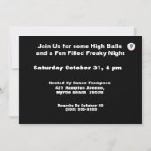 Funny Halloween Party Einladung (Rückseite)