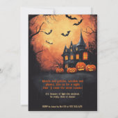 FUNNY Halloween Party Einladung (Rückseite)