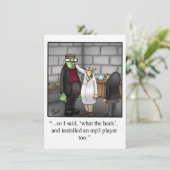 Funny Halloween Party Einladung (Stehend Vorderseite)