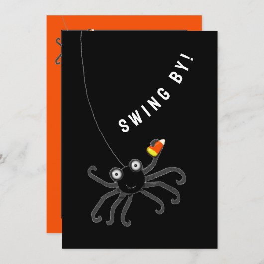 Funny Halloween Party Einladungen (Vorne/Hinten)