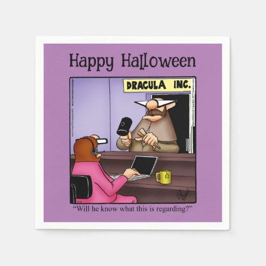 Funny Halloween Party Napkins Serviette (Vorderseite)