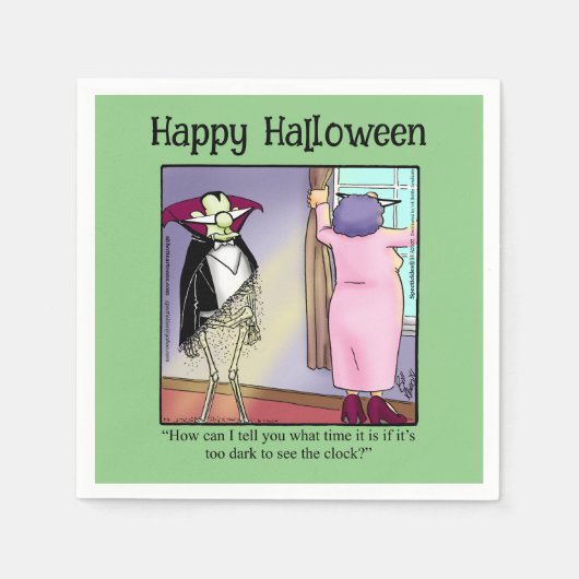 Funny Halloween Party Napkins Serviette (Vorderseite)