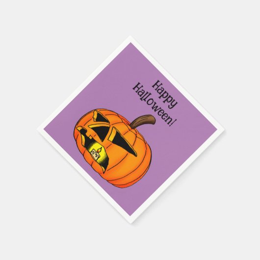 Funny Halloween Party Napkins Serviette (Ecke)