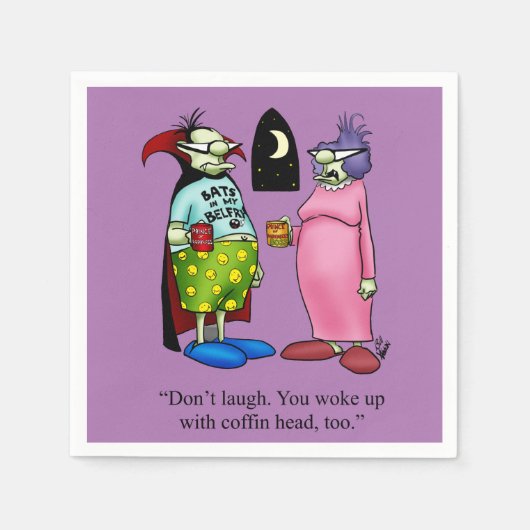 Funny Halloween Party Napkins Serviette (Vorderseite)