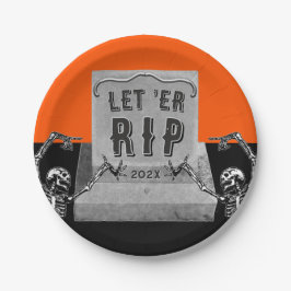 Funny Halloween Party Paper Plates Pappteller