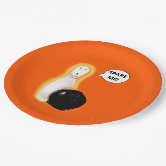 Funny Halloween Party Pappteller (Schrägansicht)