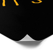 Funny Halloween Party Poster - Holey Sheet Ghost (Ecke)