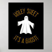 Funny Halloween Party Poster - Holey Sheet Ghost (Vorne)