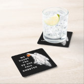 Funny Halloween Party Rechteckiger Pappuntersetzer (Vor Ort)