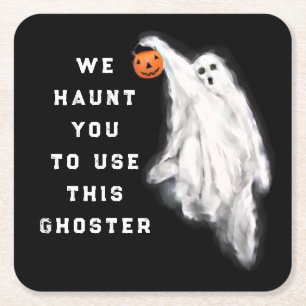 Funny Halloween Party Rechteckiger Pappuntersetzer