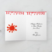 Funny Halloween Personalisiert hinter der Mauer ge Karte (Innenseite)