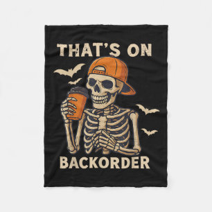 Funny Halloween Pharmacy Tech Skeleton Das ist zur Fleecedecke
