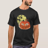 Funny Halloween Pickleball Moon Lass uns zusammens T-Shirt (Vorderseite)