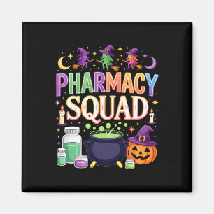 Funny Halloween Pills Pharmacy Squad Shirt Pharmac Magnet