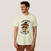 Funny Halloween Pizza T - Shirt mit einem spieleri (Vorne ganz)
