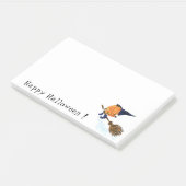 Funny Halloween Post-it® Notes Hexenkürbis Post-it Klebezettel (angewinkelt)