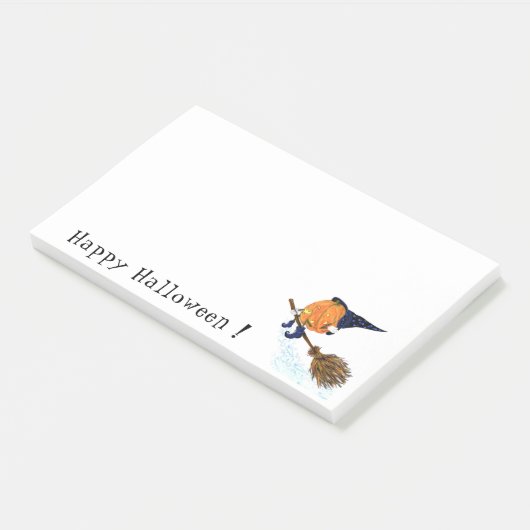 Funny Halloween Post-it® Notes Hexenkürbis Post-it Klebezettel (angewinkelt)