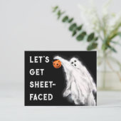 Funny Halloween Postkarte (Stehend Vorderseite)