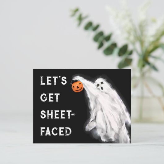 Funny Halloween Postkarte (Stehend Vorderseite)