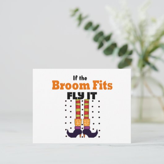 Funny Halloween Postkarte (Stehend Vorderseite)