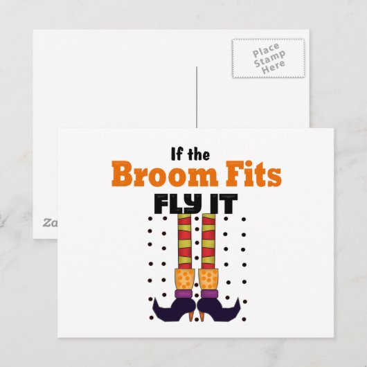 Funny Halloween Postkarte (Vorne/Hinten)