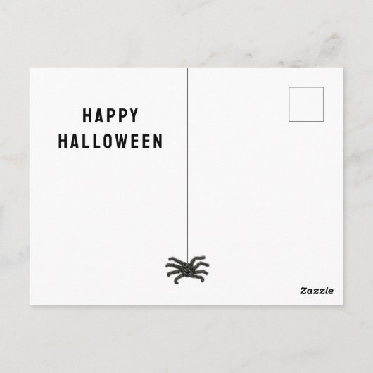Funny Halloween Postkarte (Rückseite)