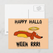 Funny Halloween Postkarte (Vorne/Hinten)
