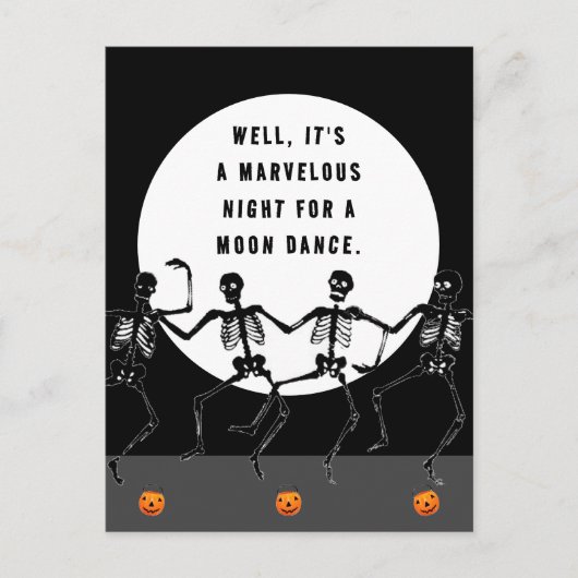 Funny Halloween Postkarte (Vorderseite)