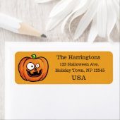 Funny Halloween Pumpkin Custom Labels (Insitu)