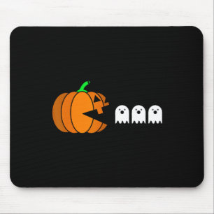 Funny Halloween Pumpkin Eating Ghost Mousepad