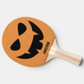 Funny Halloween Pumpkin Face Ping Pong Paddle Tischtennis Schläger (Seitenansicht)