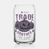 Funny Halloween Pumpkin Glass Dosenglas (Vorderseite)