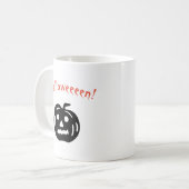 Funny Halloween Pumpkin Kaffeetasse (Vorderseite Links)