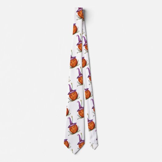 Funny Halloween Pumpkin Neck Tie Krawatte (Vorderseite)