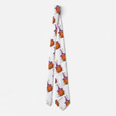 Funny Halloween Pumpkin Neck Tie Krawatte (Rückseite)
