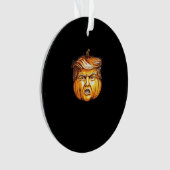 Funny Halloween Pumpkin Political Parody Donald Tr Ornament (Vorderseite)