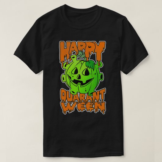 Funny Halloween Pumpkin Saying 2020 Spooky Quaran T-Shirt (Design vorne)