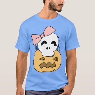 Funny Halloween Pumpkin Skull-Geschenk für die Ehe T-Shirt