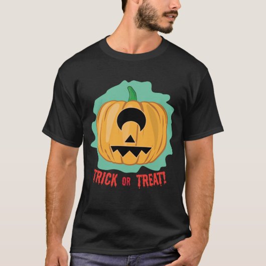 Funny Halloween Pumpkin T-Shirt (Vorderseite)